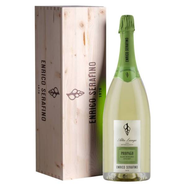 Propàgo Blanc De Blancs Alta Langa docg Metodo Classico Extra Brut Millesimato 2019 Magnum 1,5L in Cassa Legno